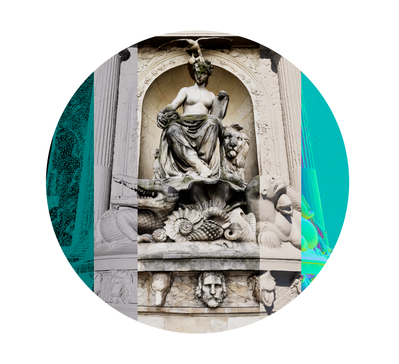 bouton photogrammetrie